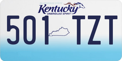 KY license plate 501TZT