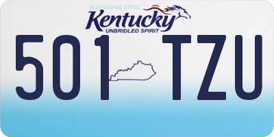 KY license plate 501TZU