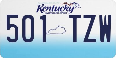 KY license plate 501TZW