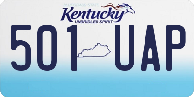 KY license plate 501UAP