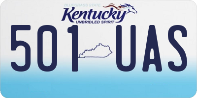 KY license plate 501UAS