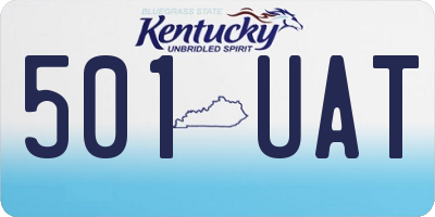 KY license plate 501UAT