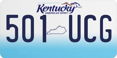KY license plate 501UCG