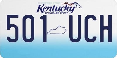KY license plate 501UCH