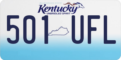 KY license plate 501UFL