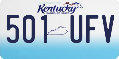 KY license plate 501UFV