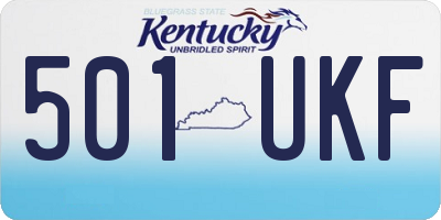 KY license plate 501UKF