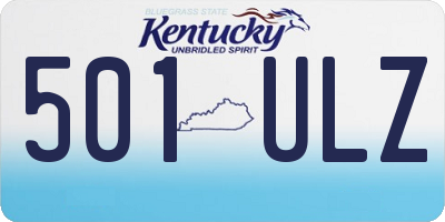 KY license plate 501ULZ
