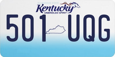 KY license plate 501UQG