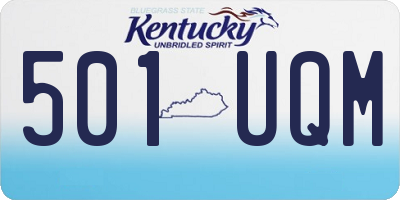 KY license plate 501UQM