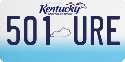 KY license plate 501URE