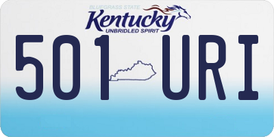 KY license plate 501URI