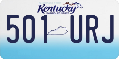 KY license plate 501URJ