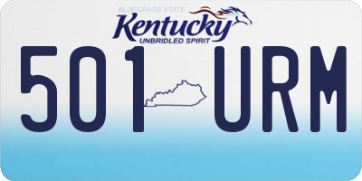 KY license plate 501URM