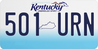 KY license plate 501URN