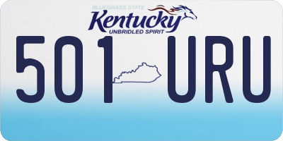 KY license plate 501URU