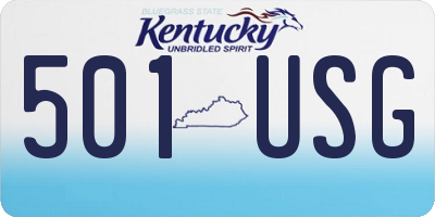 KY license plate 501USG