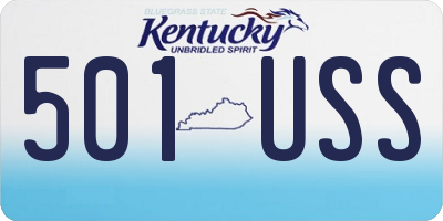 KY license plate 501USS