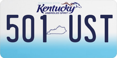 KY license plate 501UST