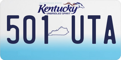 KY license plate 501UTA