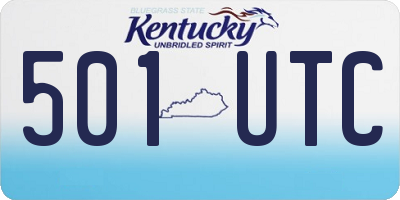 KY license plate 501UTC