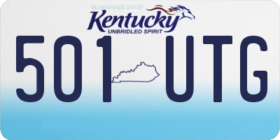 KY license plate 501UTG