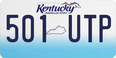 KY license plate 501UTP