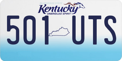 KY license plate 501UTS