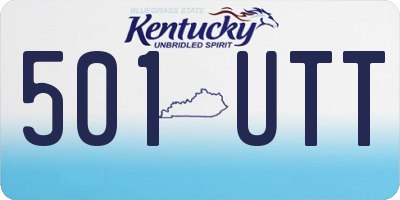 KY license plate 501UTT