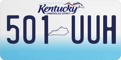 KY license plate 501UUH