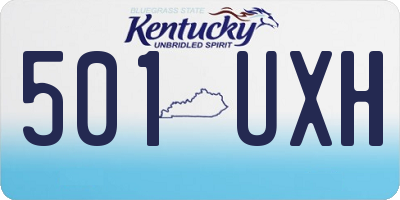 KY license plate 501UXH