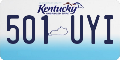 KY license plate 501UYI