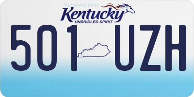KY license plate 501UZH
