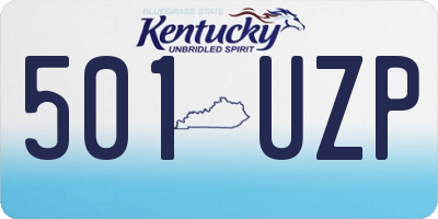 KY license plate 501UZP