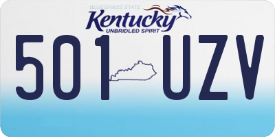 KY license plate 501UZV