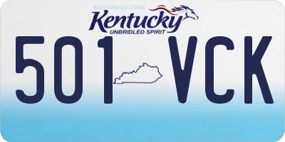 KY license plate 501VCK