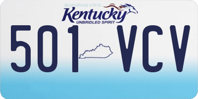 KY license plate 501VCV