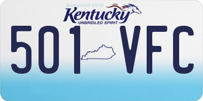 KY license plate 501VFC