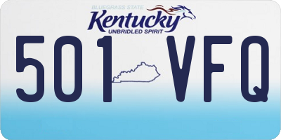 KY license plate 501VFQ