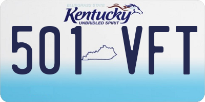 KY license plate 501VFT