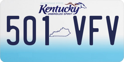 KY license plate 501VFV