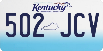 KY license plate 502JCV