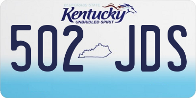 KY license plate 502JDS