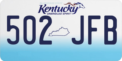 KY license plate 502JFB
