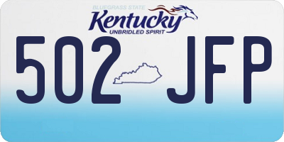 KY license plate 502JFP