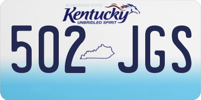 KY license plate 502JGS