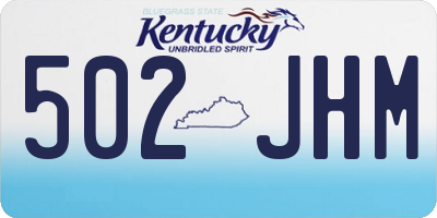 KY license plate 502JHM