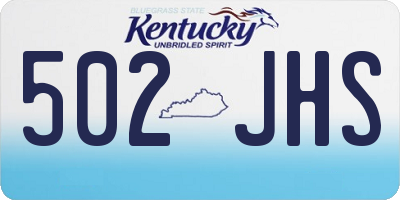 KY license plate 502JHS