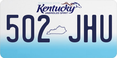 KY license plate 502JHU