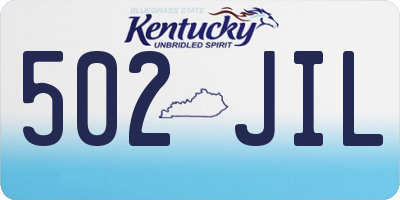 KY license plate 502JIL